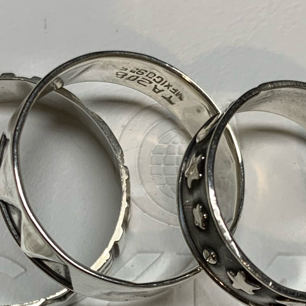 MEXICO 925 Silver Rings-sets - Picture 6 of 6